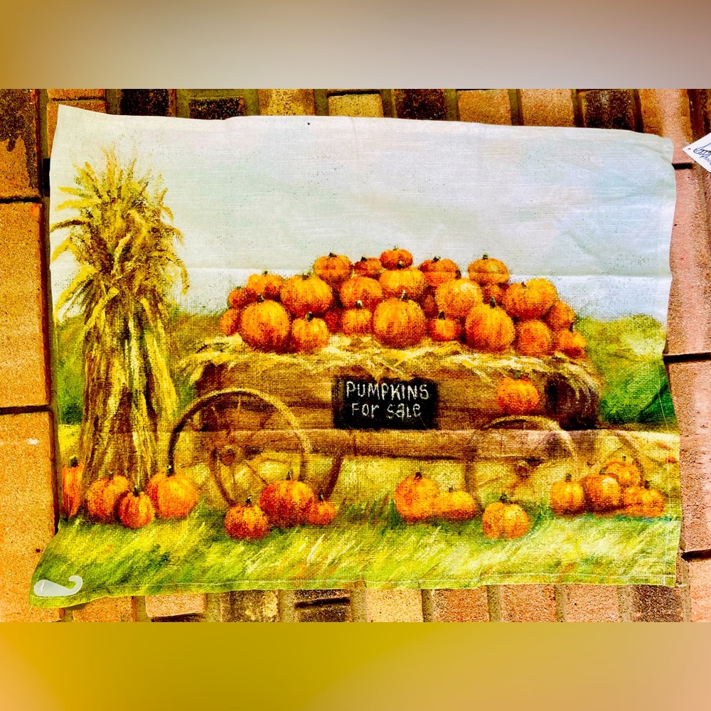 *Pumpkin Wagon Kitchen Towel